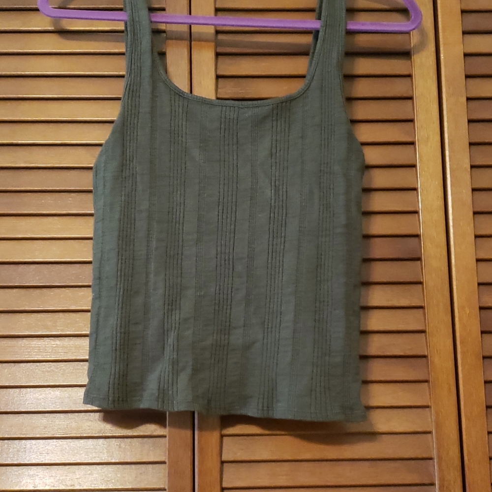 Green tank top